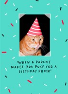 kids birthday funny cat